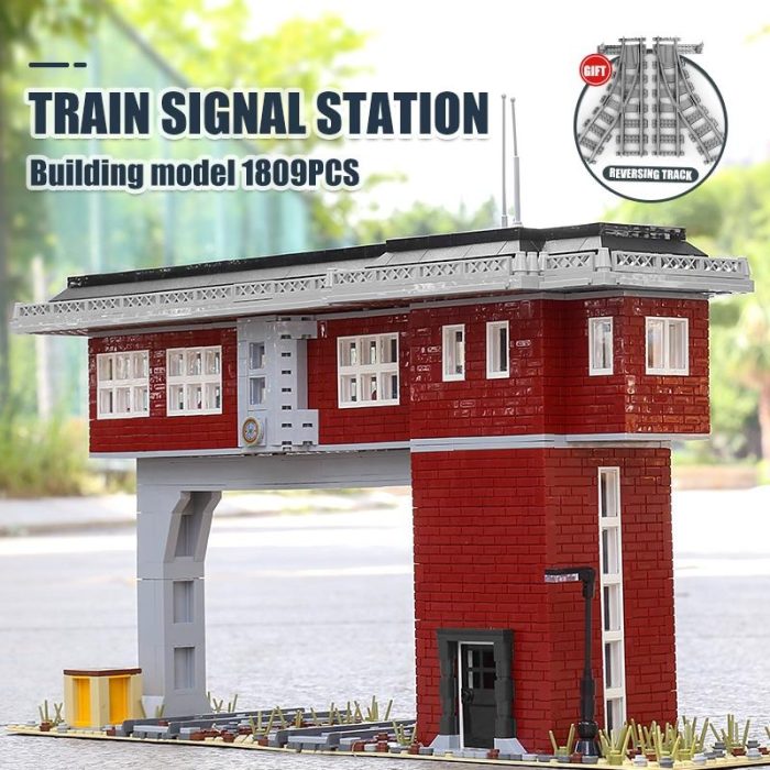 MOULD KING 12009 World Railway Train Signal Station LEPIN LEPIN Store