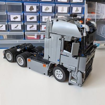 1073PCS MOC Engineering Container 6X4 FH tractor unit Dump Truck Tower Head technology DIY ChildrenToy ChristmasBlocks 2 - LEPIN LEPIN Store