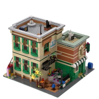 1245PCS Hot Sale Street View Moc Modular Building Sesame Street DIY ChildrenToy Christmas Building Blocks BirthdayGift 1 - LEPIN LEPIN Store