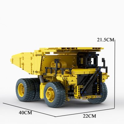 1402PCS MOC engineering Caterpillar 797 Mining Dumper Truck RC technology Trailer DIY ChildrenToy Birthday Gift Christmas 5 - LEPIN LEPIN Store