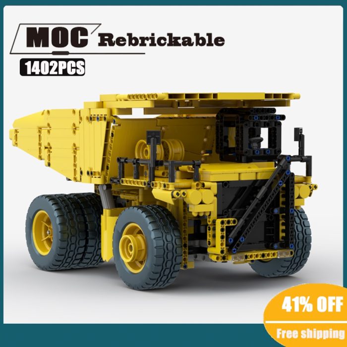 1402PCS MOC engineering Caterpillar 797 Mining Dumper Truck RC technology Trailer DIY ChildrenToy Birthday Gift Christmas - LEPIN LEPIN Store