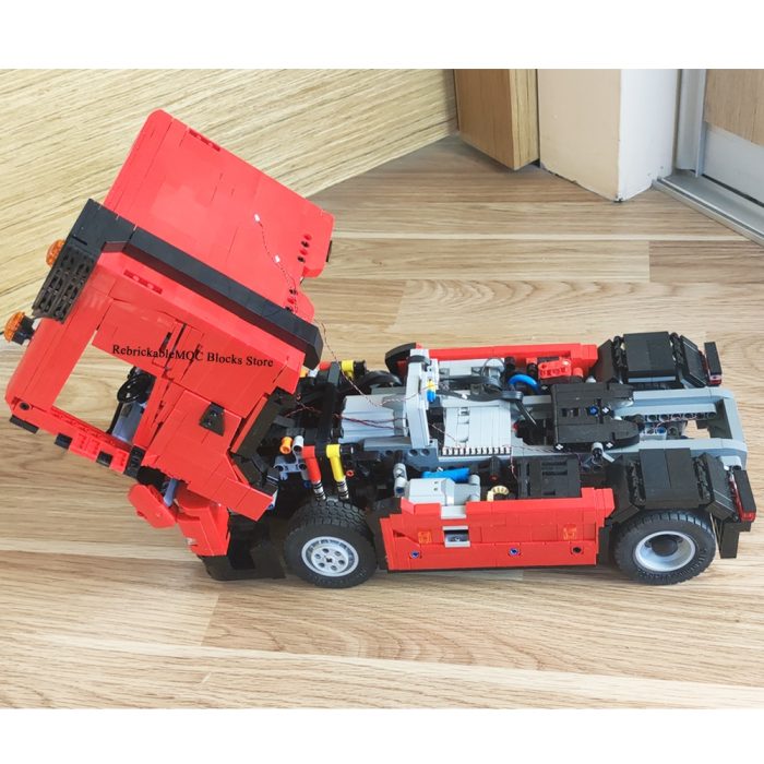 2477PCS MOC Engineering Container 4X2 Volvo FM tractor unit Semitrailer Remote Control Truck Tower Head technology 3 - LEPIN LEPIN Store