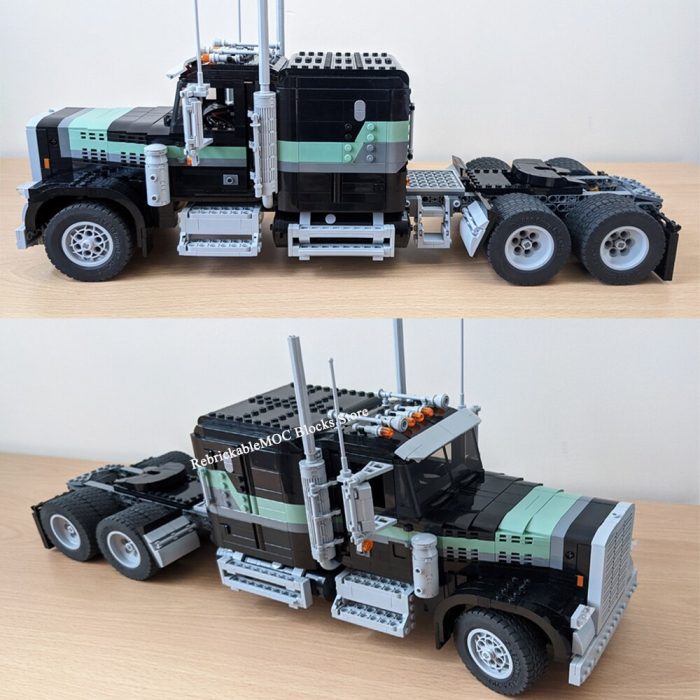 2616PCS MOC 6X4 technologytruck MKII engineering container tractor dump trailer tower head ChildrenToy Christmas building Blocks 1 - LEPIN LEPIN Store