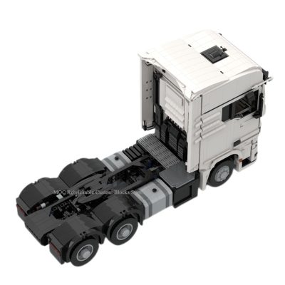 Man remote store control truck