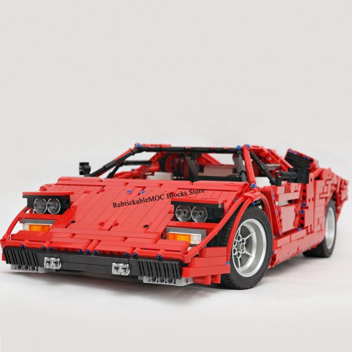 3167PCS red 1974 Countach LP400 classic retro supercar static version racing technology ChildrenToy Christmas buildingBlocksGift 2 - LEPIN LEPIN Store