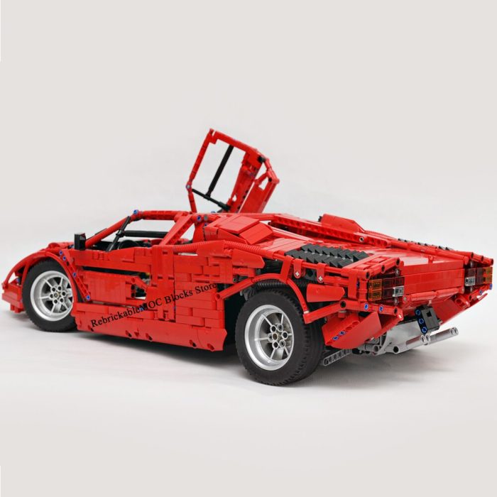 3167PCS red 1974 Countach LP400 classic retro supercar static version racing technology ChildrenToy Christmas buildingBlocksGift 3 - LEPIN LEPIN Store