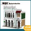 3294PCS Hot Sale Street View MOC model building Pharmacy and Library DIY Children s Toys Birthday - LEPIN LEPIN Store