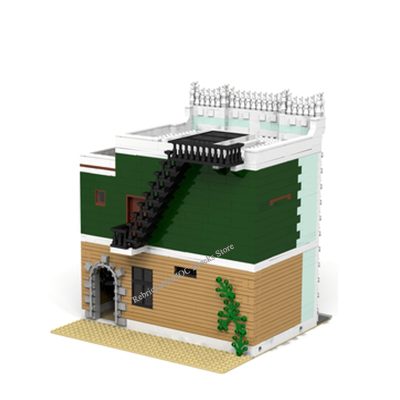 3294PCS Hot Sale Street View MOC model building Pharmacy and Library DIY Children s Toys Birthday 2 - LEPIN LEPIN Store