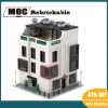 3612PCS Hot Selling Street View Moc Modular Building Corner street view of modern townhouse DIY ChildrenToy - LEPIN LEPIN Store