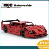 4409PCS MOC 1 8 red F40 City Retro classic supercar static version technologyracing DIY ChildrenToy ChristmasbuildingBlocks - LEPIN LEPIN Store