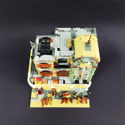 89101 JIESTAR Creative Expert Moc Street View Ruin Doomsday Restaurant Bricks Modular House Model Building Blocks 4 - LEPIN LEPIN Store