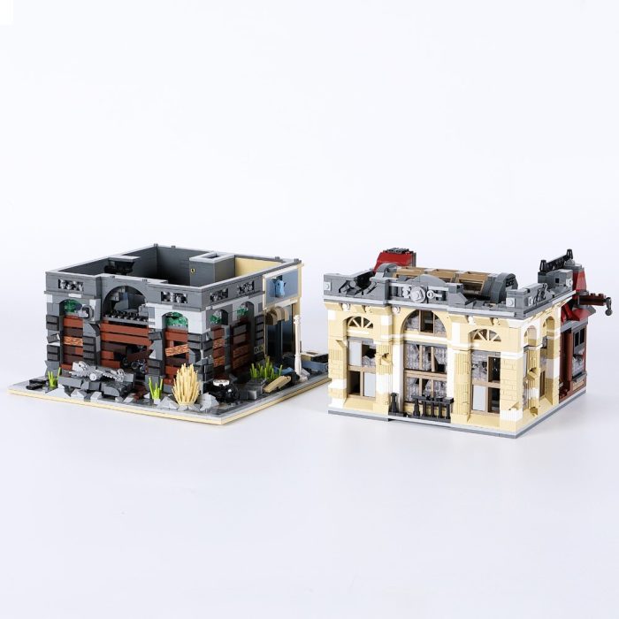 89102 Jiestar Creative Expert Moc Street View Ruin Doomsday Bank 2836Pcs Brick Modular House Model Building 2 - LEPIN LEPIN Store