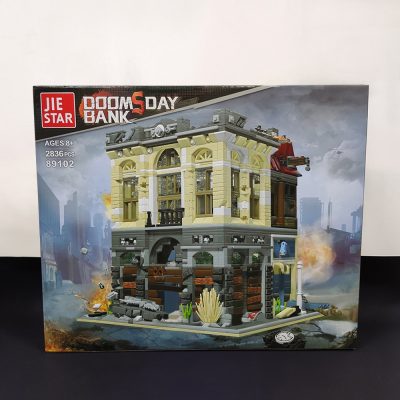 89102 Jiestar Creative Expert Moc Street View Ruin Doomsday Bank 2836Pcs Brick Modular House Model Building 5 - LEPIN LEPIN Store