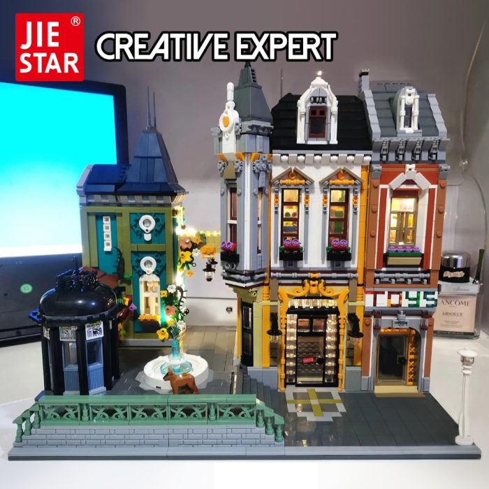 89112 Jiestar Creative Expert Moc City Street View Toys Store Afol Square Brick Modular House Building - LEPIN LEPIN Store