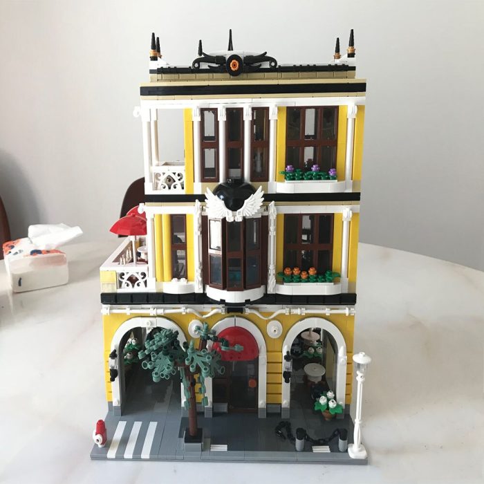 89124 JIESTAR Creative Expert Moc City Street View Tea Shop Bricks Modular House Building Blocks Model 3 - LEPIN LEPIN Store