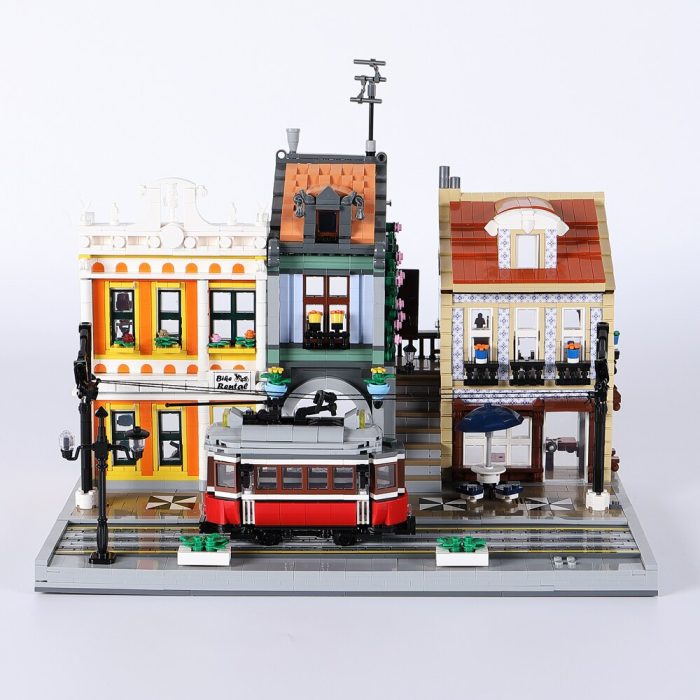 89132 JIESTAR Creative Expert City Moc Street View Orient Train Station Bricks Modular House Building Blocks 1 - LEPIN LEPIN Store