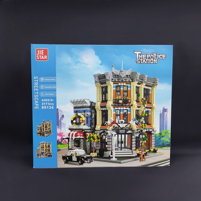 89134 JIESTAR Creative Expert Street View Police Station Moc Bricks Moduler House Building Blocks Model Toys 1 - LEPIN LEPIN Store