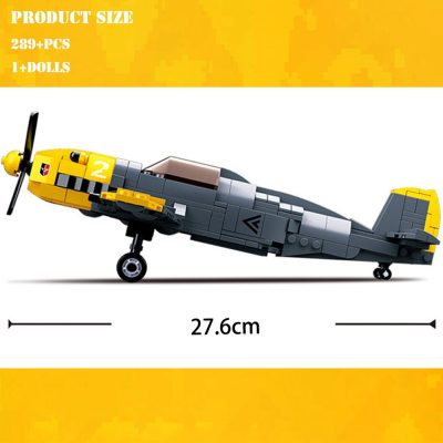 BZDA Mini Plane II North Africa Campaign Spitfire Fighter Building Blocks Soldier Aircraft Brick WW2 Military 4 - LEPIN LEPIN Store