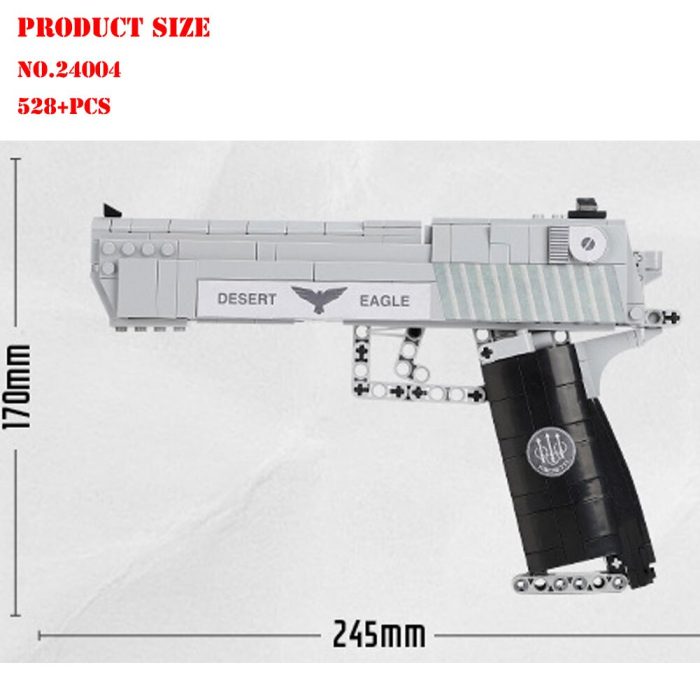 BZDA PUBG Military Gun Popit Building Blocks Motor Weapon Plaque Toys AWM 98K Desert Eagle pistol 3 - LEPIN LEPIN Store