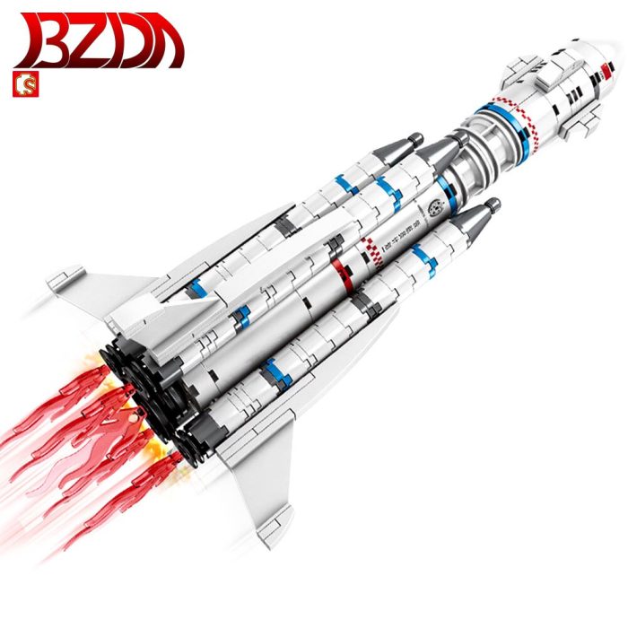 BZDA Technology Rocket Blocks Spitfire Wandering Earth Launch Vehicle Model Children s Toys Building Blocks 1 - LEPIN LEPIN Store