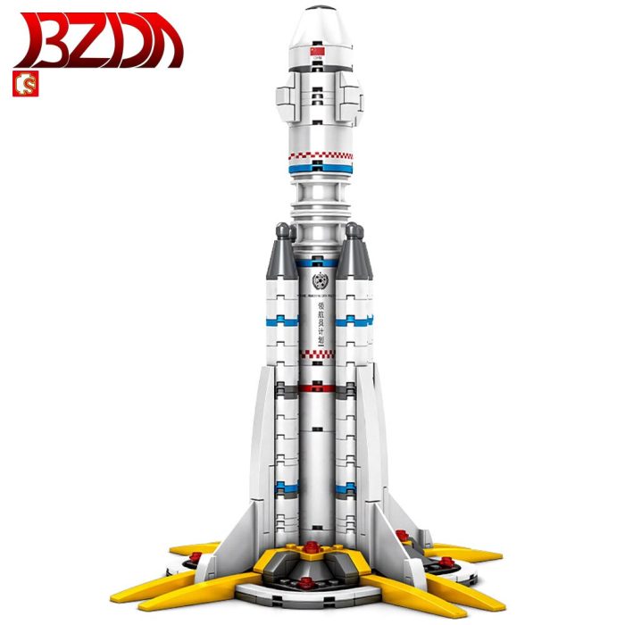 BZDA Technology Rocket Blocks Spitfire Wandering Earth Launch Vehicle Model Children s Toys Building Blocks - LEPIN LEPIN Store