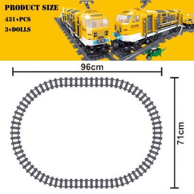 BZDA high tech Toys Train Series Battery Powered Electric Train Building Blocks City Freight Cargo With 1 - LEPIN LEPIN Store