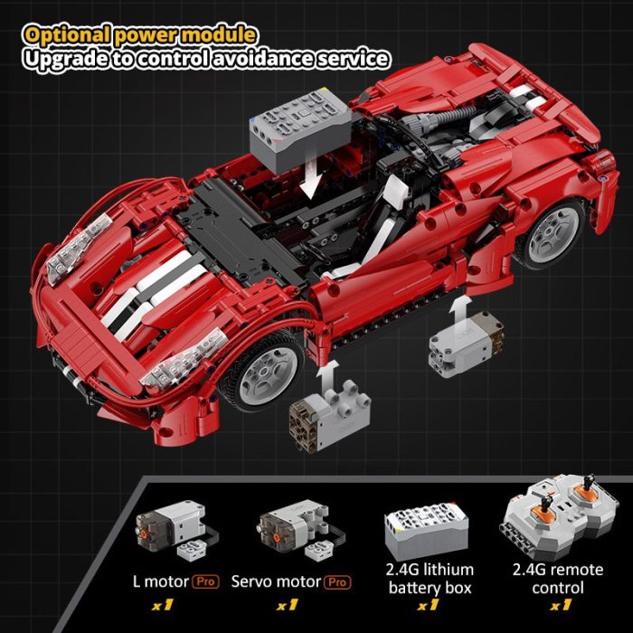 Cada 1126PCS CITY Compatible RC Car Building Blocks STEM Remote Control Toys Gift Red Supercar Bricks 1 - LEPIN LEPIN Store