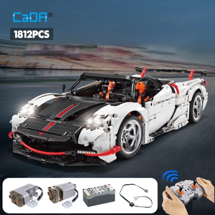 Cada 1812Pcs RC Racing Car Super Car Building Blocks City Remote Control Sports Vehicle Bricks Toys - LEPIN LEPIN Store