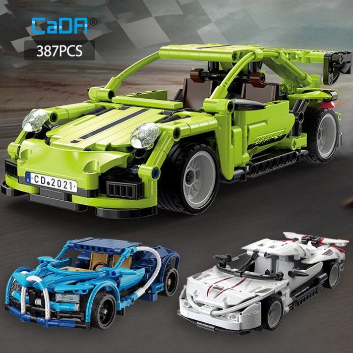 Cada 387Pcs City Classic Pull Back Super Sports Car Compatible Building Blocks Racing Car Bricks Toys - LEPIN LEPIN Store