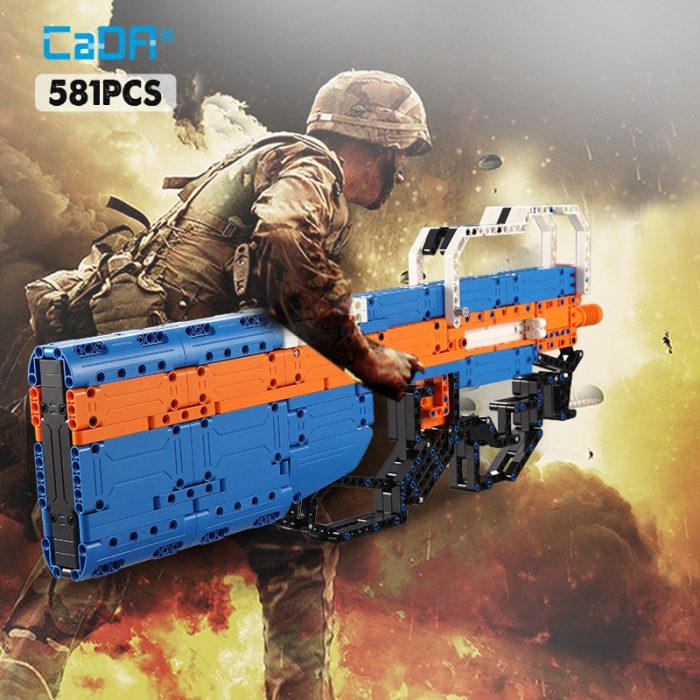 Cada 581PCS Submachine Gun Building Blocks Military Series Can Launch Gun DIY Bricks Toys for Kids - LEPIN LEPIN Store