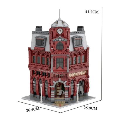 Customized 4743PCS Hot Selling Street View Model Moc Modular The Newspaper Building DIY ChildrenToyGift Christma Building 5 - LEPIN LEPIN Store