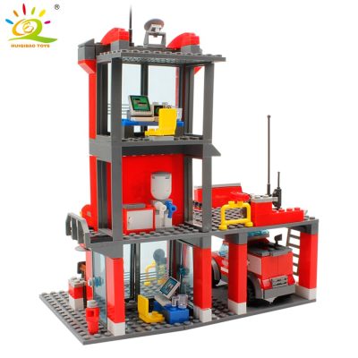 Lepin fire station hot sale