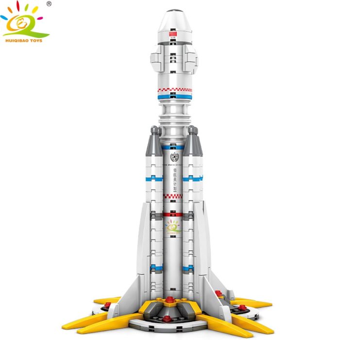 HUIQIBAO 332pcs Wandering Earth Launch Shuttle Rocket Building Blocks City Space Astronaut Construction Bricks Toy For 1 - LEPIN LEPIN Store