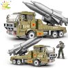 HUIQIBAO 375PCS Military WW2 Army Missile Vehicle Model Building Blocks Soldier Figures Weapon Truck Bricks Toys - LEPIN LEPIN Store