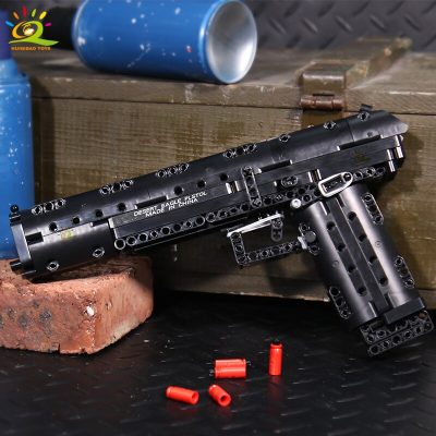 HUIQIBAO 563PCS Desert Eagle Pistol Toy Tech Weapon Series Building Blocks Assembly Gun Model Bricks City 5 - LEPIN LEPIN Store