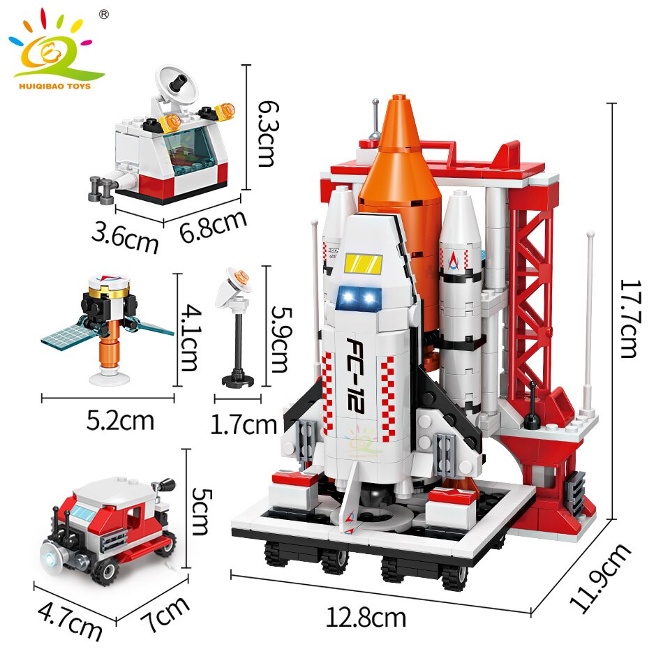 HUIQIBAO HQB827 Space Aviation Manned Rocket - LEPIN LEPIN Store