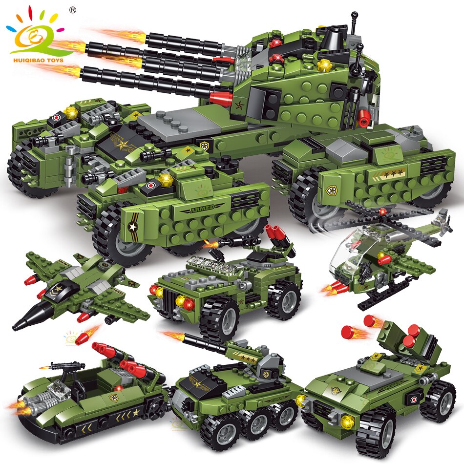 HUIQIBAO HQB201011 Military German Tiger Tank Classic - LEPIN LEPIN Store