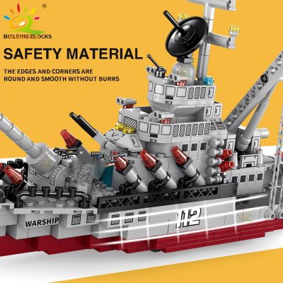 HUIQIBAO Military Warship 561pcs 8in1 Aircraft Cruiser Building Blocks Army Ship Helicopter Plane Bricks City Children 5 - LEPIN LEPIN Store