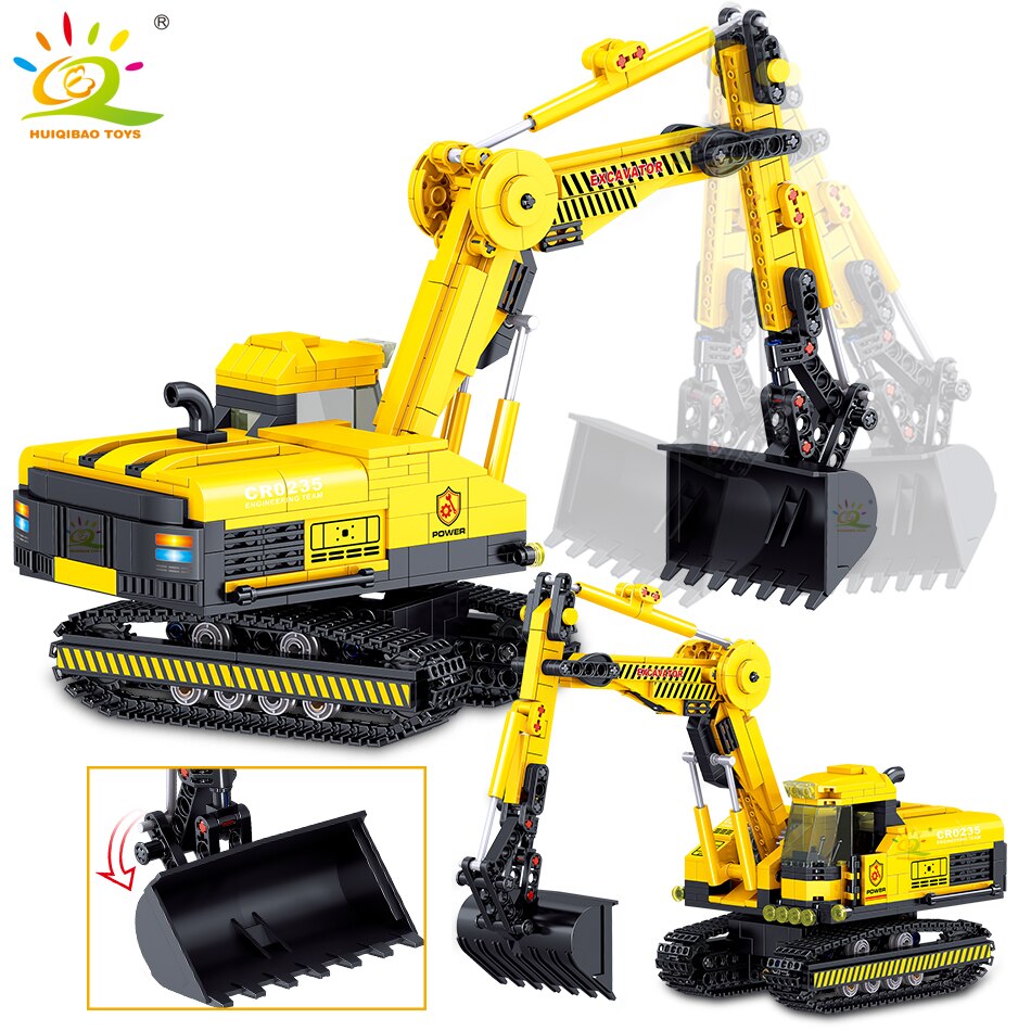 HUIQIBAO HQB0235 Engineering Excavator - LEPIN LEPIN Store