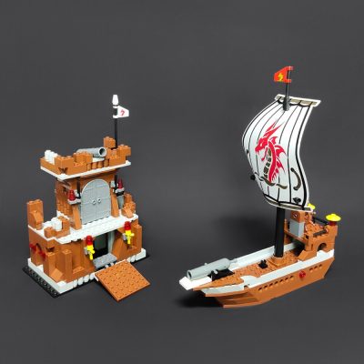 Jiestar Ideas Pirate Ship Holiander JS Revence Ship Moc Small Sailing Boat Brick Model Building Blocks 2 - LEPIN LEPIN Store