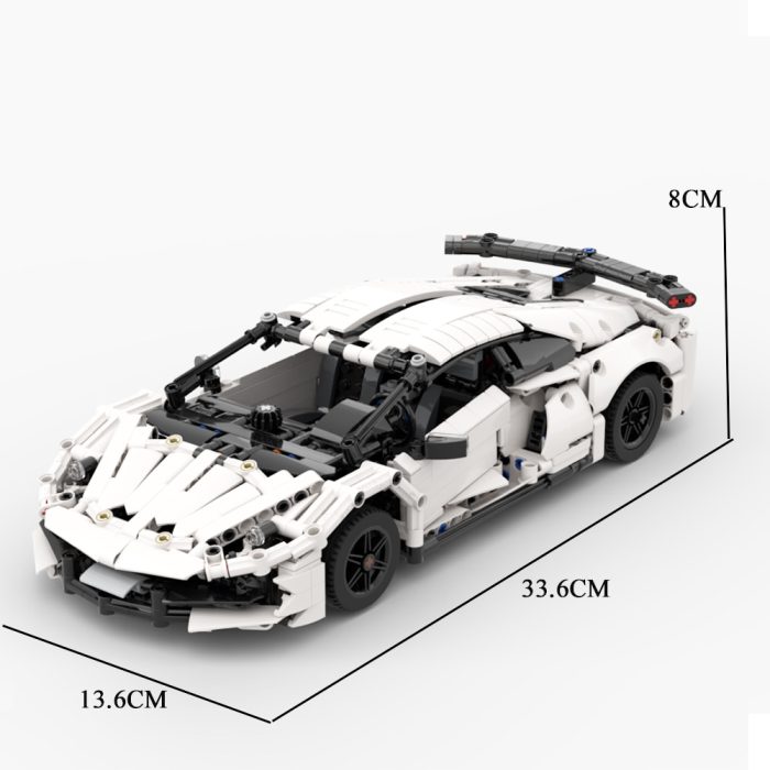 MOC 1 14 classic city technology supercar static Aventador svj convertible racing DIY ChildrenToy Christmas building 5 - LEPIN LEPIN Store