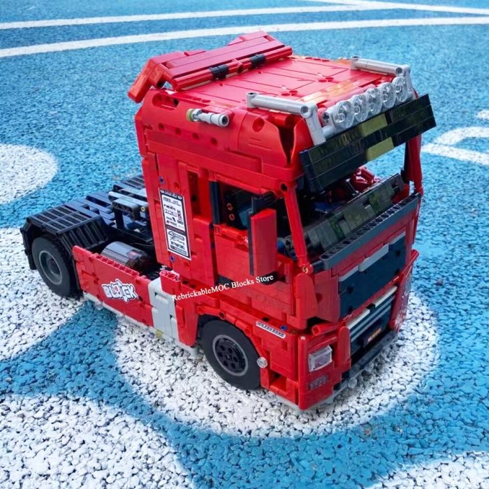 MOC Engineering Container Tractor Trailer Tower Head Dump Truck RC technology flat bed Trailer DIY Children 1 - LEPIN LEPIN Store