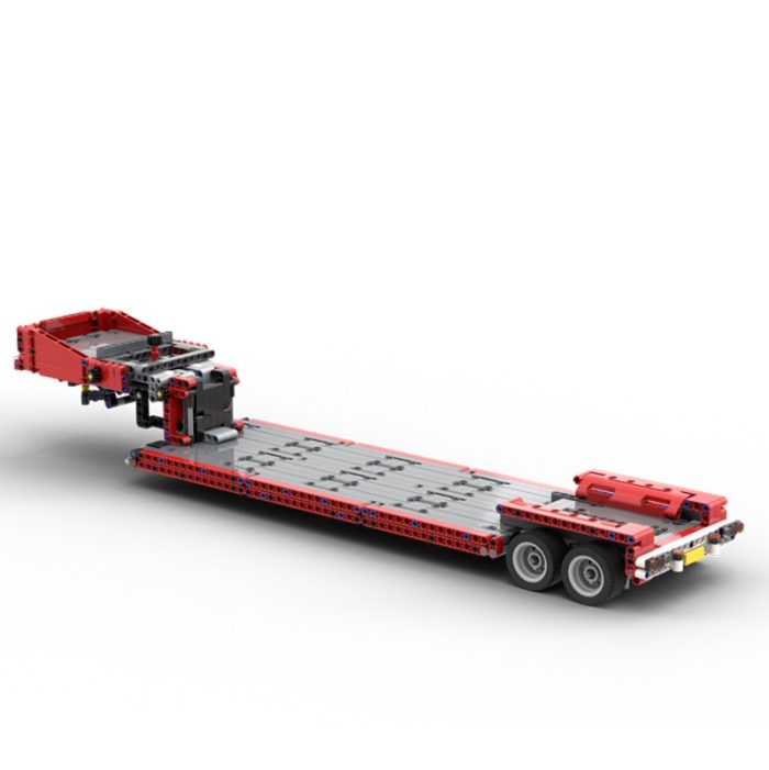 MOC Engineering Container tractor dump Low Loader Trailer Hooklift Semi Trailer technology DIY ChildrenToy Gift Blocks 1 - LEPIN LEPIN Store