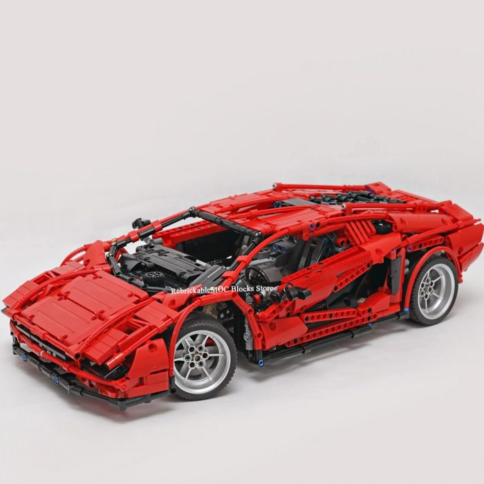 MOC Lamborghining Countach LP800-4 Red Countach City Retro Classic ...