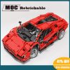 NEW 2373PCS MOC red Countach LP800 4 City Retro classic supercar static version technologyracing DIY ChildrenToy - LEPIN LEPIN Store