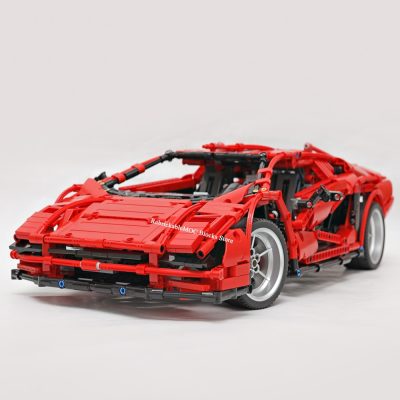 NEW 2373PCS MOC red Countach LP800 4 City Retro classic supercar static version technologyracing DIY ChildrenToy 2 - LEPIN LEPIN Store