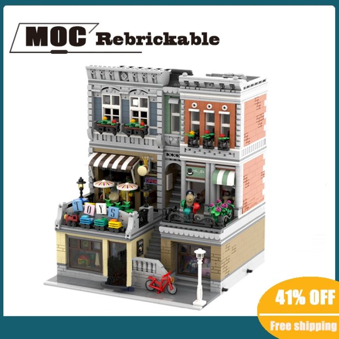 NEW 4418PCS Hot Selling Street View Moc Modular Building Toy Store DIY Children Toys Gift Christmas - LEPIN LEPIN Store