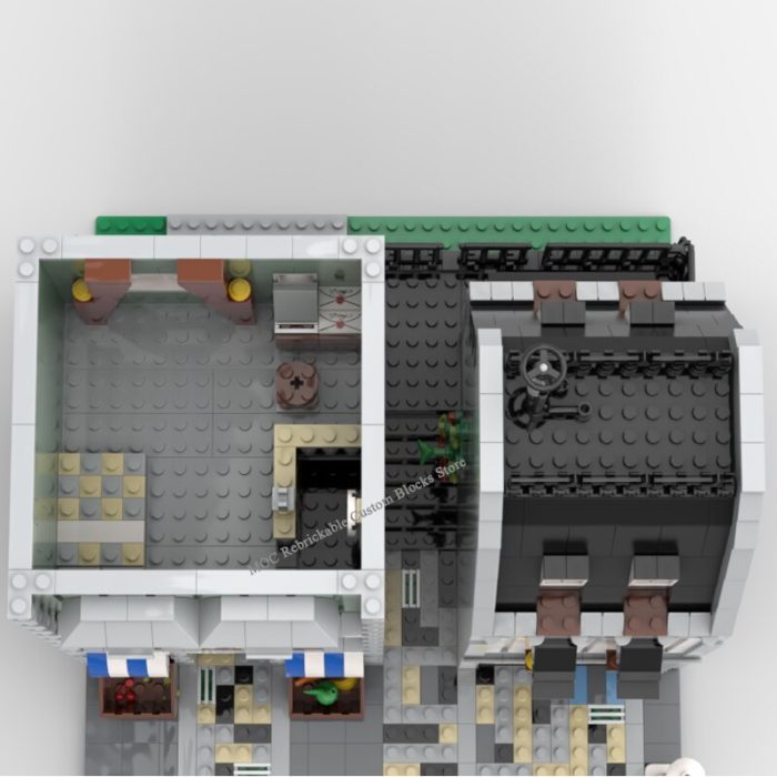 New 2202pcs hotsale street view offee shop model Moc modular building dessertshop DIY ChildrenToy Christmas building 2 - LEPIN LEPIN Store