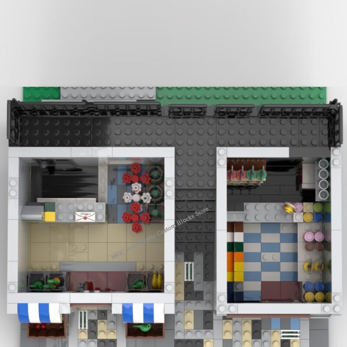 New 2202pcs hotsale street view offee shop model Moc modular building dessertshop DIY ChildrenToy Christmas building 4 - LEPIN LEPIN Store