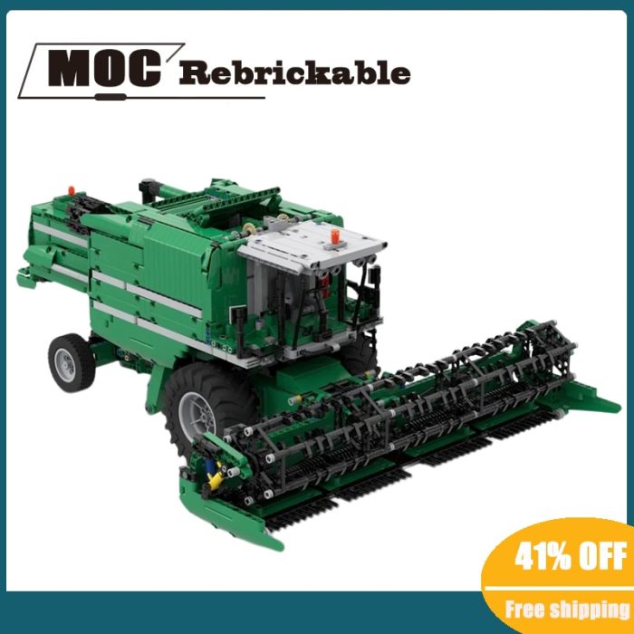 New 3494PCS MOC technology Combine Harvester with Leveling System Electric Remote Control Blocks Children sToy Birthday - LEPIN LEPIN Store